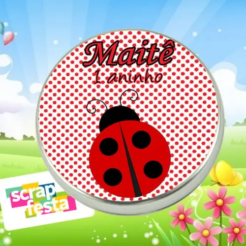 Latinhas Personalizadas Jardim Encantado Joaninha