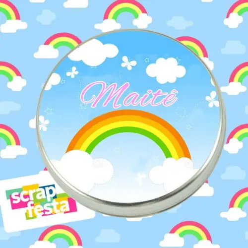 Latinhas Personalizadas Lembrancinhas Festa Arco Íris