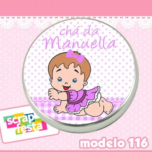 Lembrancinhas de Chá de Bebê Latinhas