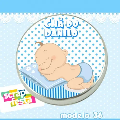 Lembrancinhas de Chá de Bebê Latinhas