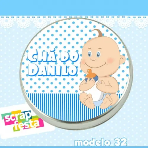 Lembrancinhas de Chá de Bebê Latinhas