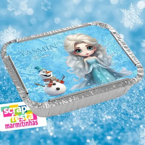 Marmitinha Personalizada Festa Princesa Congelada Frozen