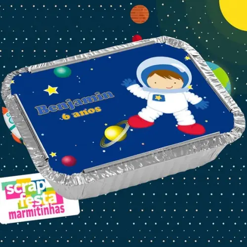 Marmitinhas Personalizadas Festa Espaço Astronauta