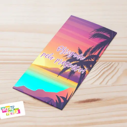 Menu Cardápio Personalizado 3 Partes Festa Tardezinha
