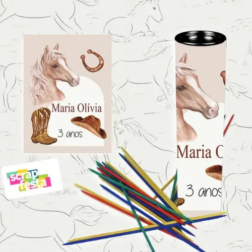 Pega Varetas Personalizado Festa Cavalo