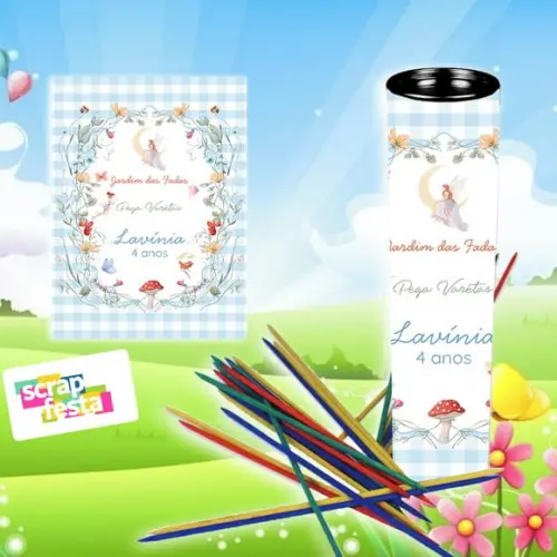 Pega Varetas Personalizado Jardim Encantado Fadas Aquarela