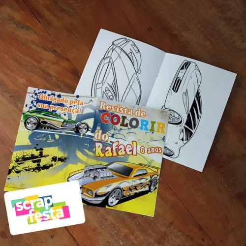 Revista Colorir + Giz Cera Soldadinho de Chumbo