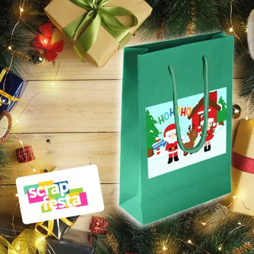 Sacolinha Papel Personalizada Festa Evento Natal