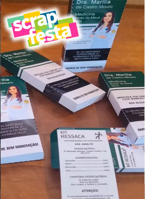 Caixinha Kit Ressaca com Chicletes Formatura Medicina