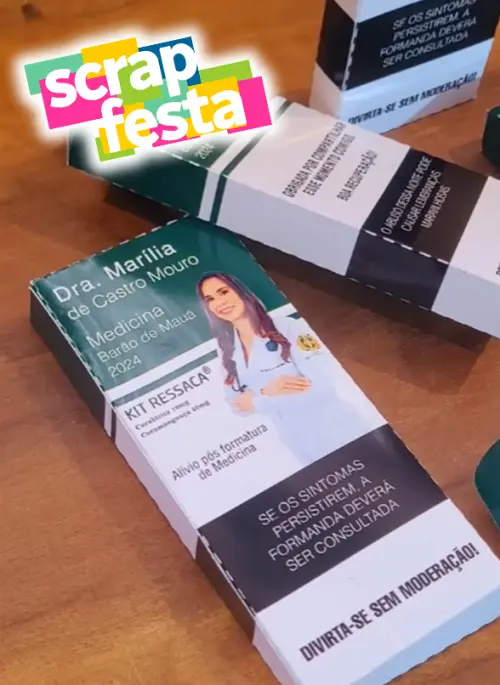 Caixinha Kit Ressaca com Chicletes Formatura Medicina