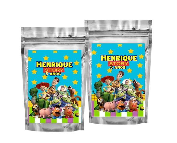 Saquinho Metalizado Toy Story Tamanho P - Aniversário