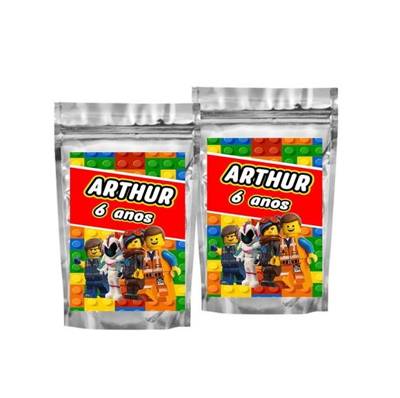 Saquinho Metalizado Lego - Tamanho P