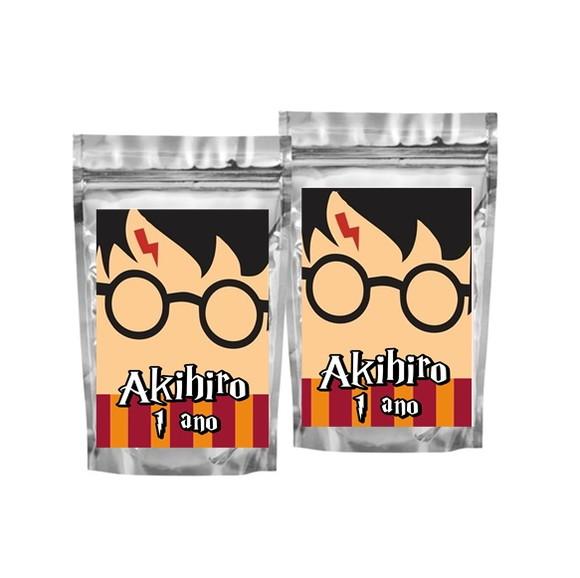 Saquinho Metalizado Harry Potter Tamanho P - Aniversário