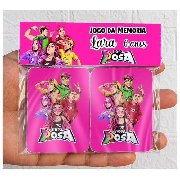 Lembrancinhas Jogo da Memória os Rosa Emily Vicky