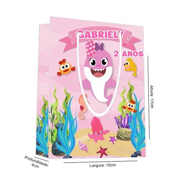 Sacolinha Baby Shark Menina