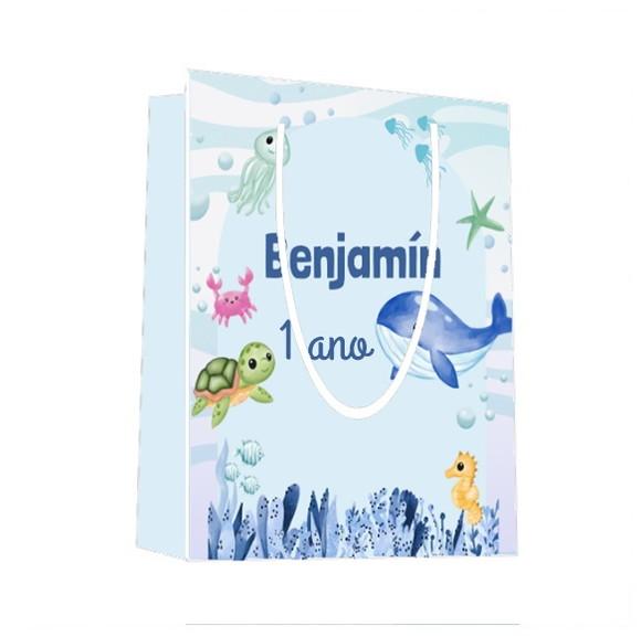 Sacola Fundo do Mar 22x15x5