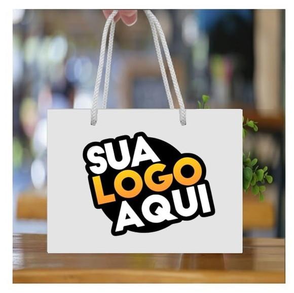 Sacola Personalizada Sua Logo Aqui G