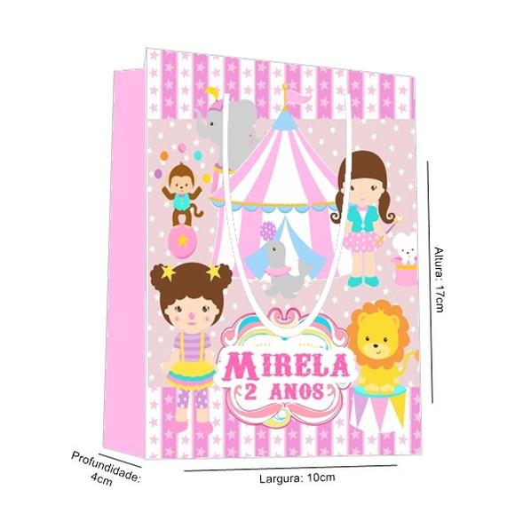 Sacolinha Circo Rosa