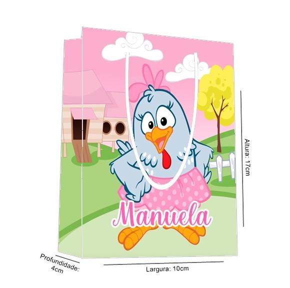 Sacolinha Galinha Pintadinha Candy Color