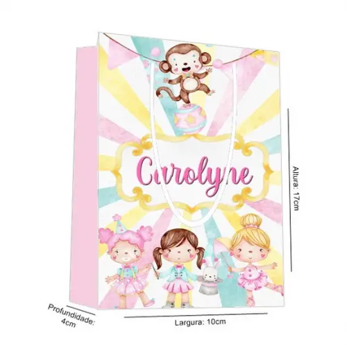 Sacolinha Circo Rosa