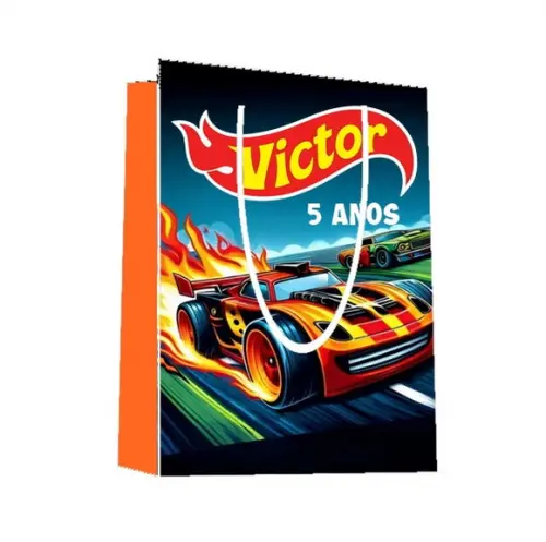 Sacola Hotwheels 22x15x5