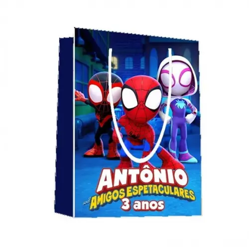 Sacola Spidey 22x15x5