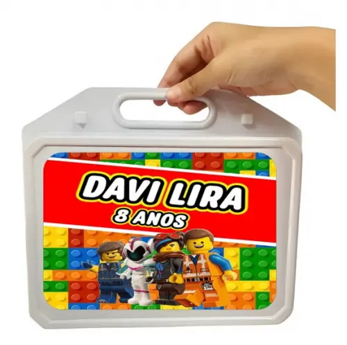 Maleta Personalizada Kit Festa na Escola Lego