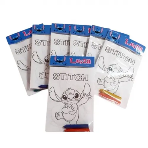 Mini Livro de Colorir 10x14 c/ 2 Giz Mini Giz
