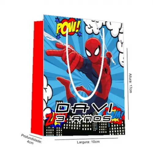 Sacolinha Homem Aranha