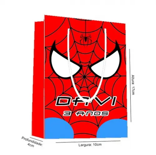 Sacolinha Homem Aranha