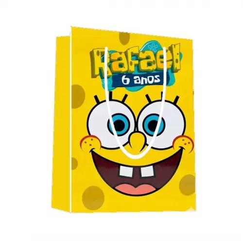 Sacola Bob Esponja 22x15x5