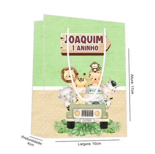 Sacolinha Safari Aquarela