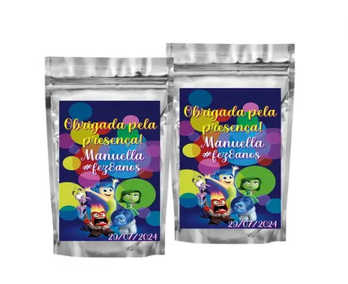 Saquinho Metalizado Divertidamente Tamanho P