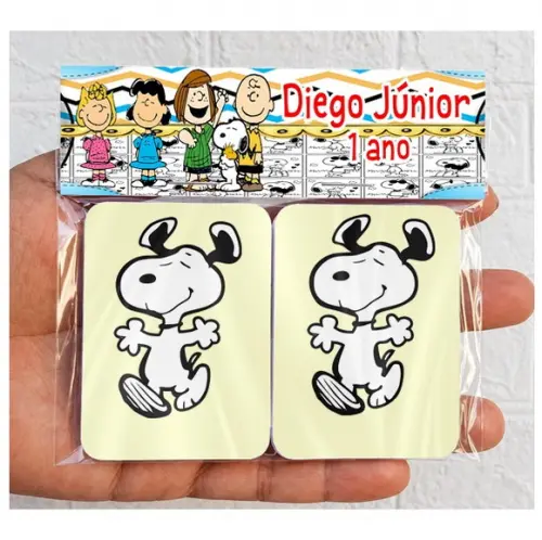 Lembrancinhas Jogo da Memória Snoopy