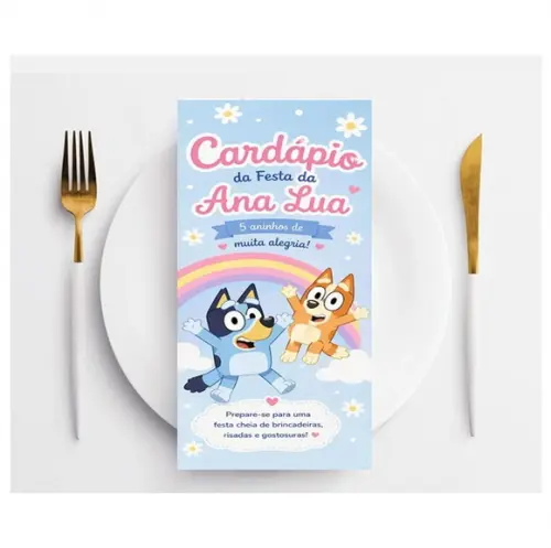 Menu Cardápio Personalizado
