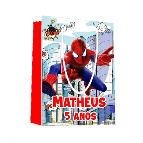 Sacola Homem Aranha 22x15x5