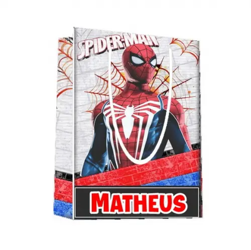 Sacola Homem Aranha 22x15x5