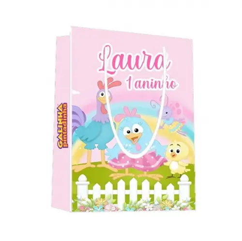 Sacola Galinha Pintadinha 22x15x5