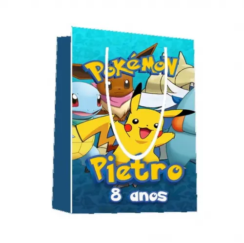 Sacola Pokemon 22x15x5