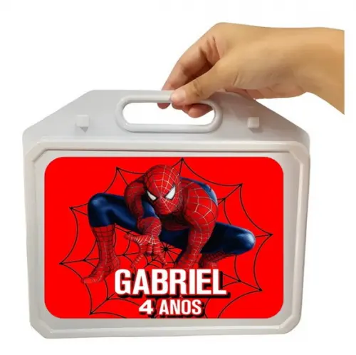 Maleta Personalizada Kit Festa na Escola Homem Aranha