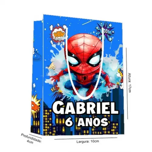 Sacolinha Homem Aranha