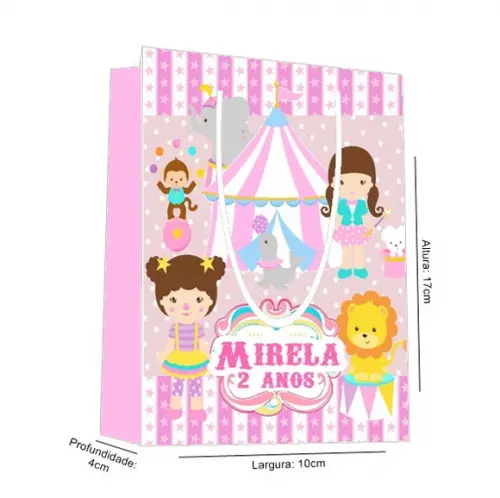 Sacolinha Circo Rosa