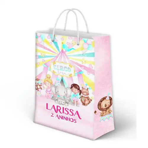 Sacolinha Circo Rosa