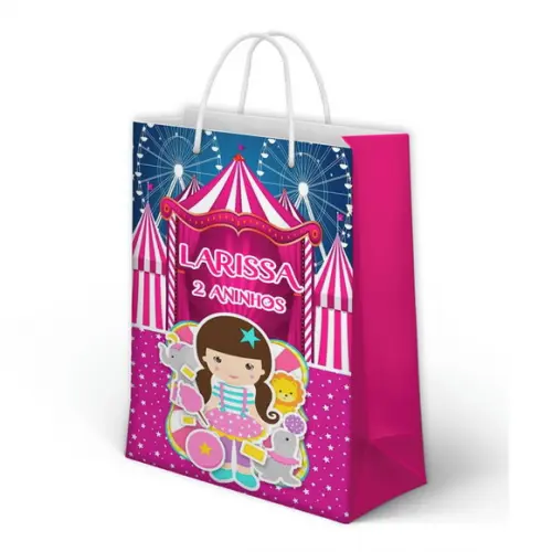 Sacolinha Circo Rosa