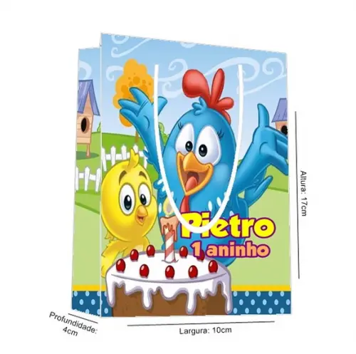 Sacolinha Galinha Pintadinha
