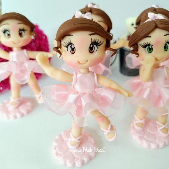 Apliques em Biscuit Bailarina