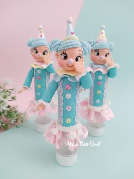 Tubetes Personalizado Biscuit Circo Rosa
