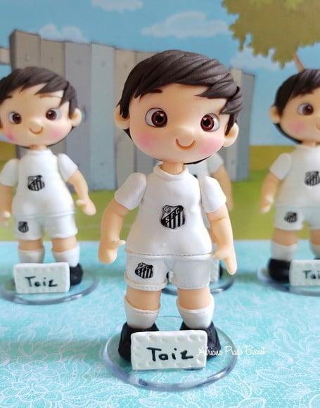 Apliques em Biscuit Jogador de Futebol
