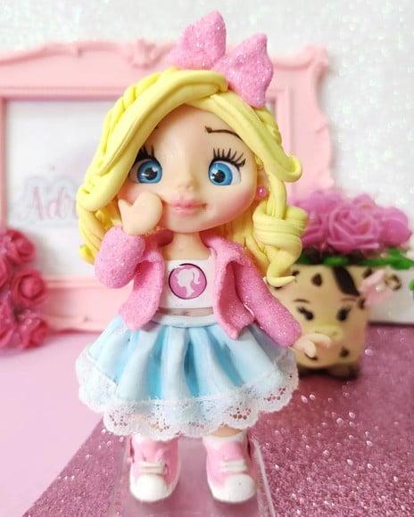Apliques para Lembrancinhas em Biscuit Tema Barbie