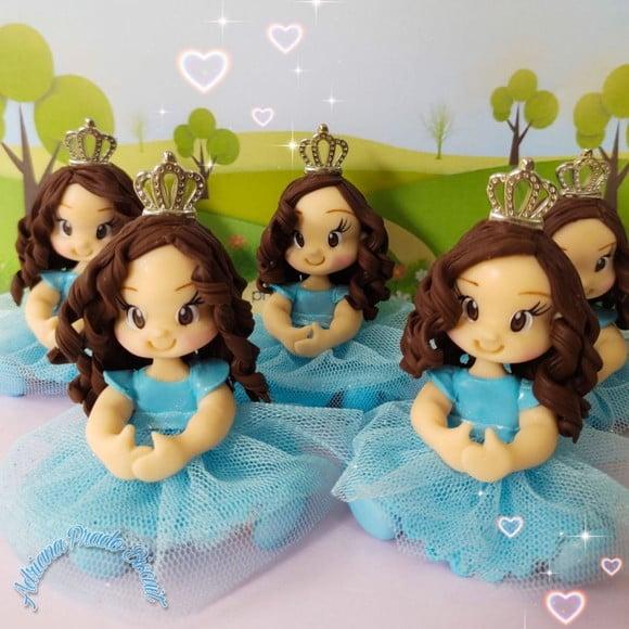 Lembrancinhas Cinderela em Biscuit Personalizado
